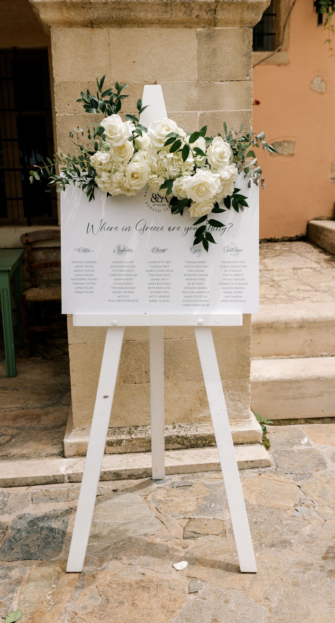 Katherine & Adam - Nestled within the lush, sprawling rows of a vineyard, the scene captures an exquisite moment of romance and elegance. The verdant landscape creates a serene backdrop, perfectly complementing the delicate whites and soft greens of the bride's bouquet. The interplay between the timeless black tuxedo and the pure white gown establishes a harmonious balance, inviting you into a world of classic beauty and serene intimacy. The gentle kiss shared amidst the verdant vines evokes a sense of rustic charm blended with refined grace, an ideal setting for a florist's artistry in capturing life's tender moments. - Photo 2